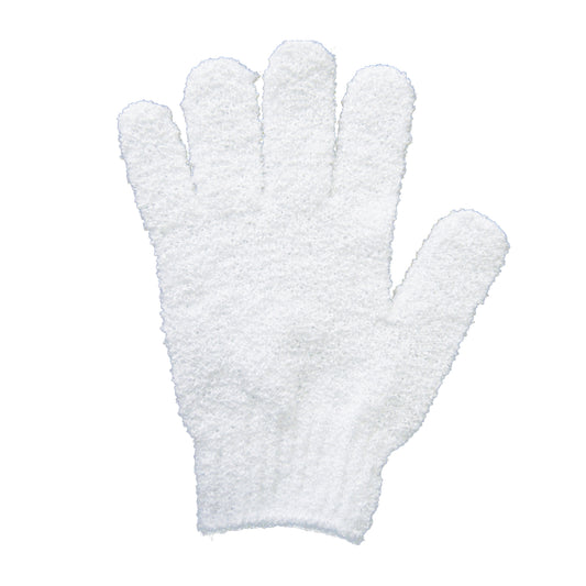 White Exfoliating Gloves