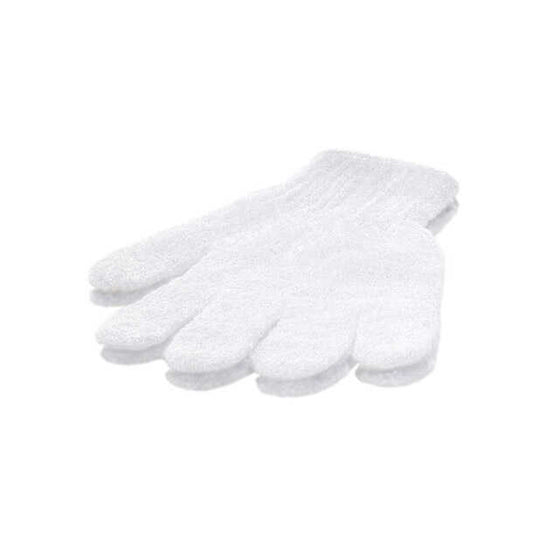 White Exfoliating Gloves